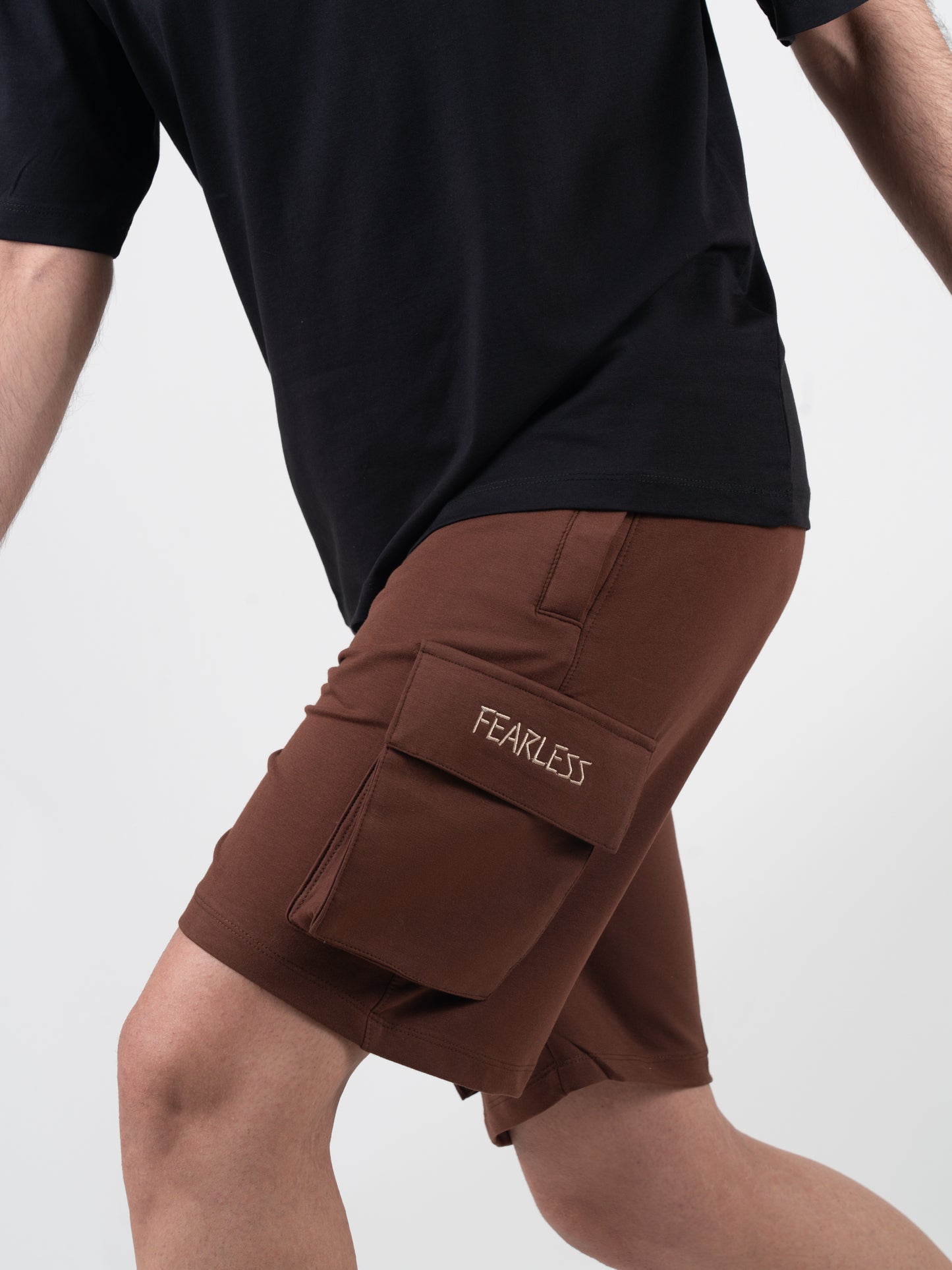 Fearless Cargo Shorts For Men - Brown