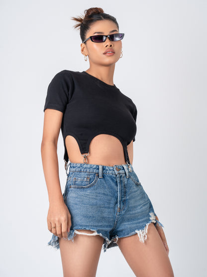 Black Crop Top