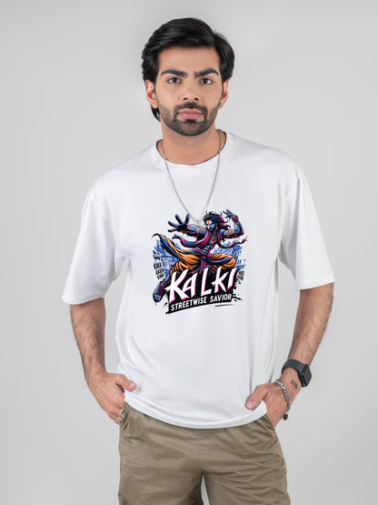 Kalki White DropShoulder T-Shirt