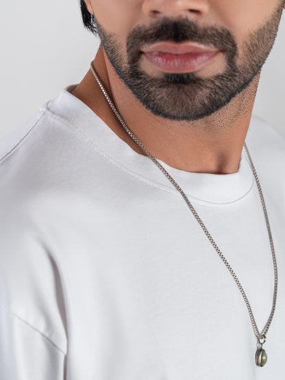 Classic Plain White Dropshoulder T-shirt