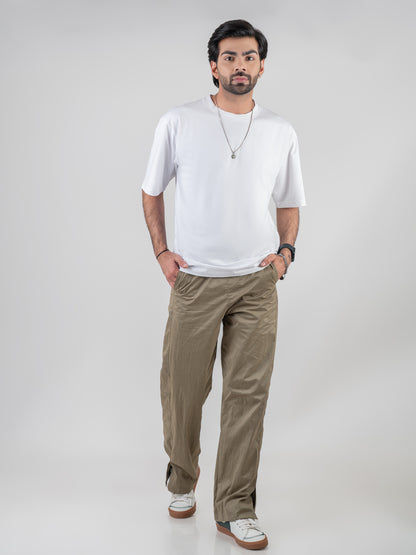 Classic Plain White Dropshoulder T-shirt