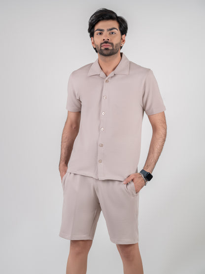 Martini Shirt & Shorts Co-Ords For Men