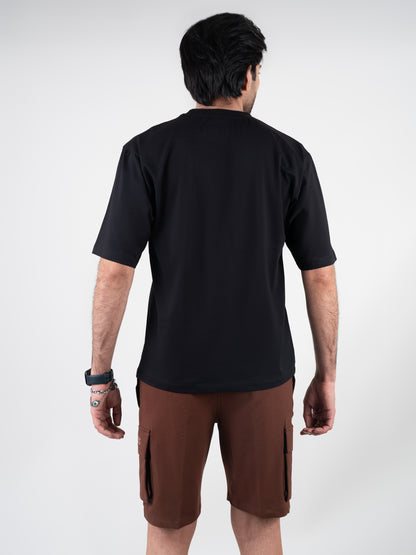 Modern Hanuman Black DropShoulder T-Shirt