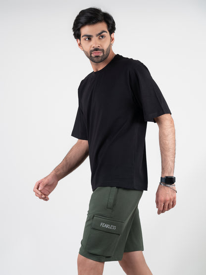 Fearless Cargo Shorts For Men - Olive Green