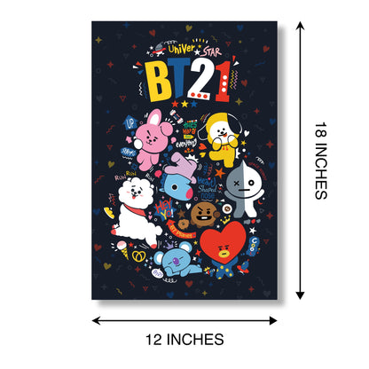 BT21 POSTER - BTS Wall Poster