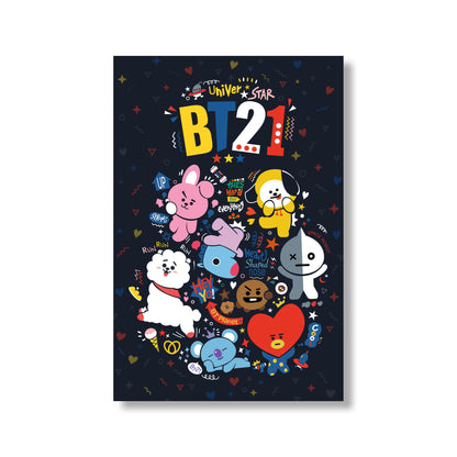 BT21 POSTER - BTS Wall Poster