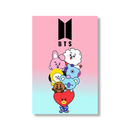 BTS X BT21 Wall Poster